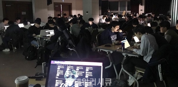 ▲ 17회 해킹캠프에 80여 명의 학생들이 참여해 다양한 프로그램을 진행했다.